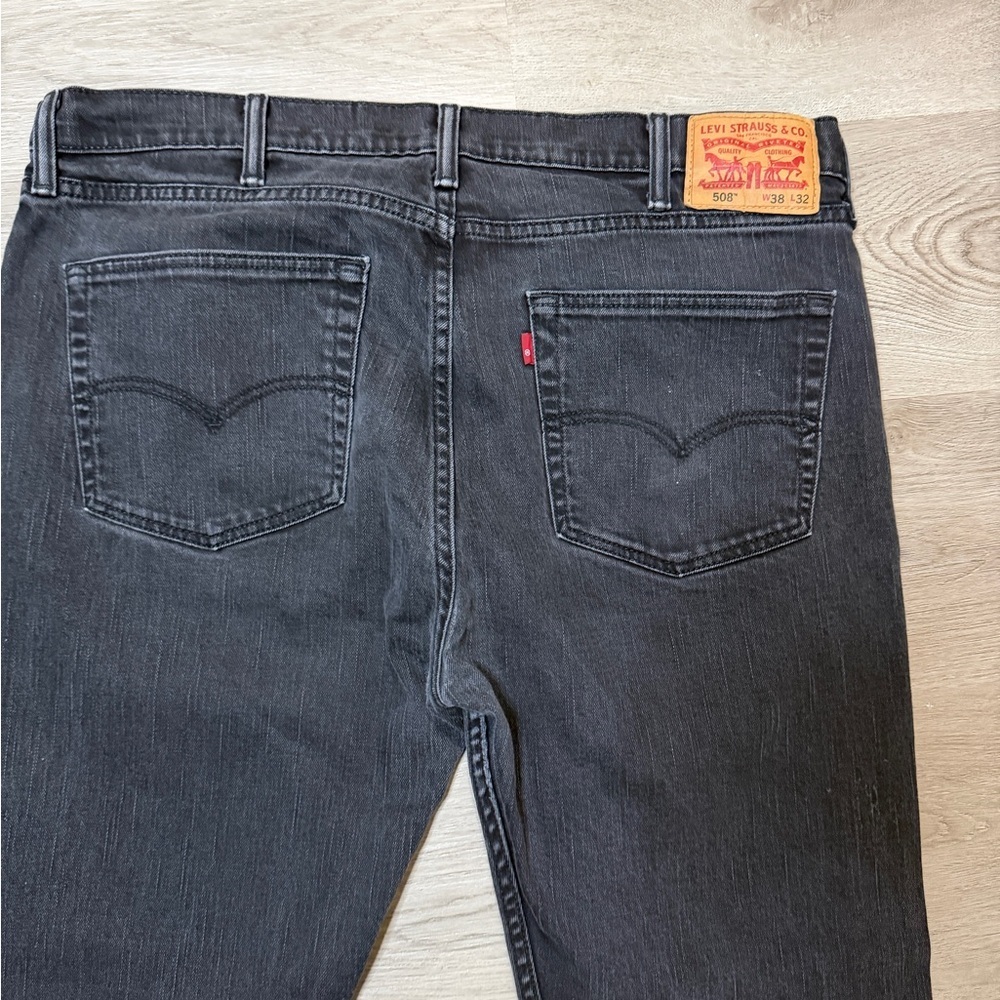 Levi's Charcoal Buttoned Denim - Picture 5 of 6
